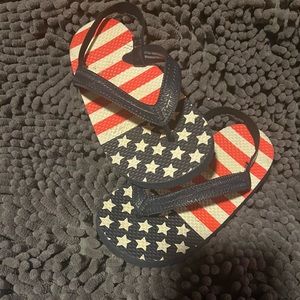 Ameeicana toddler flip flops